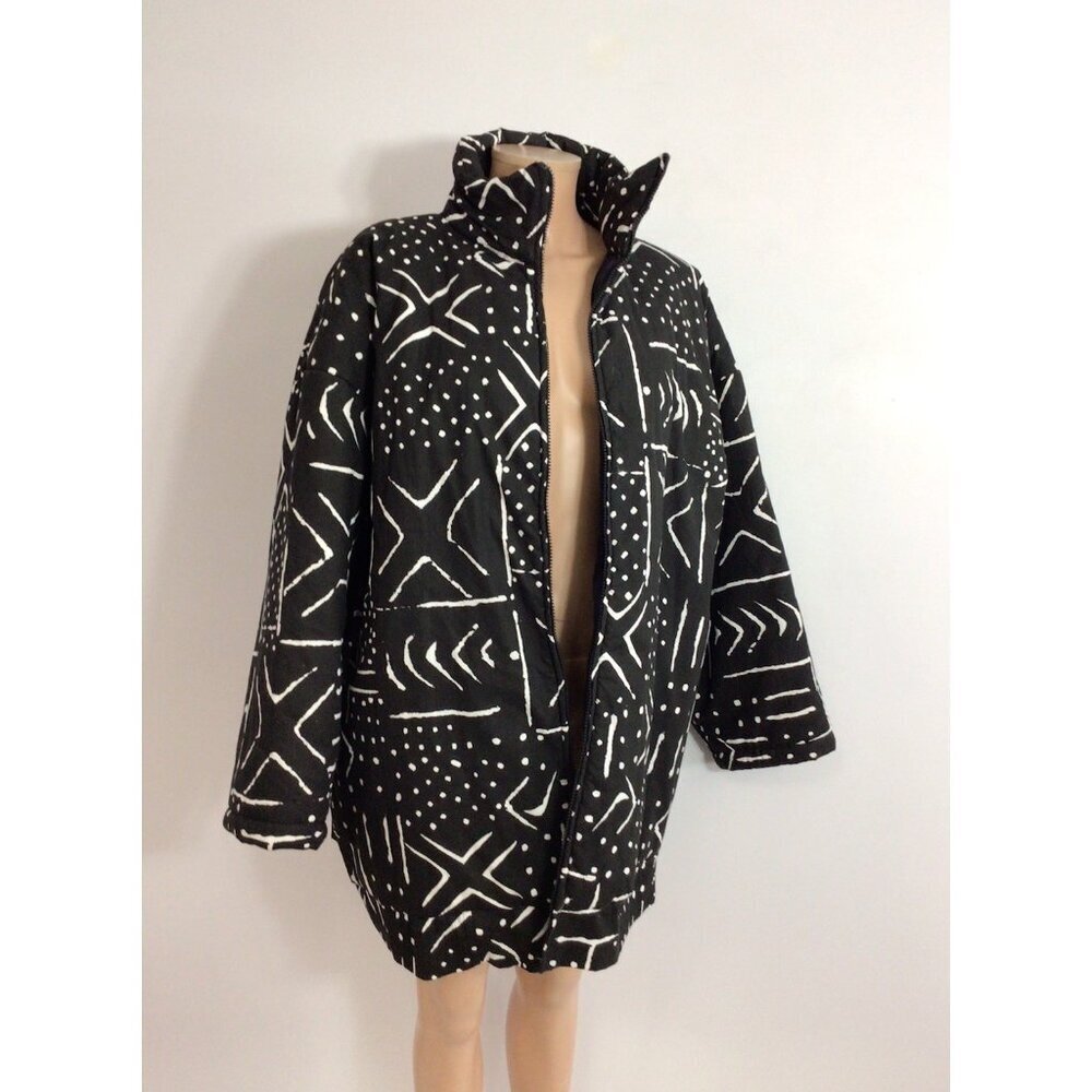 90’s Y2K Print Winter Coat Jacket Womens 2X